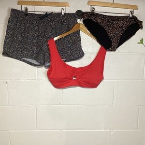 Prana Swim Lot Swim Bikini Bottoms & Shorts | Like New | Cute!